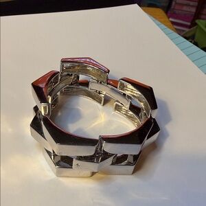 Stella and Dot Silver Geometric Bracelet